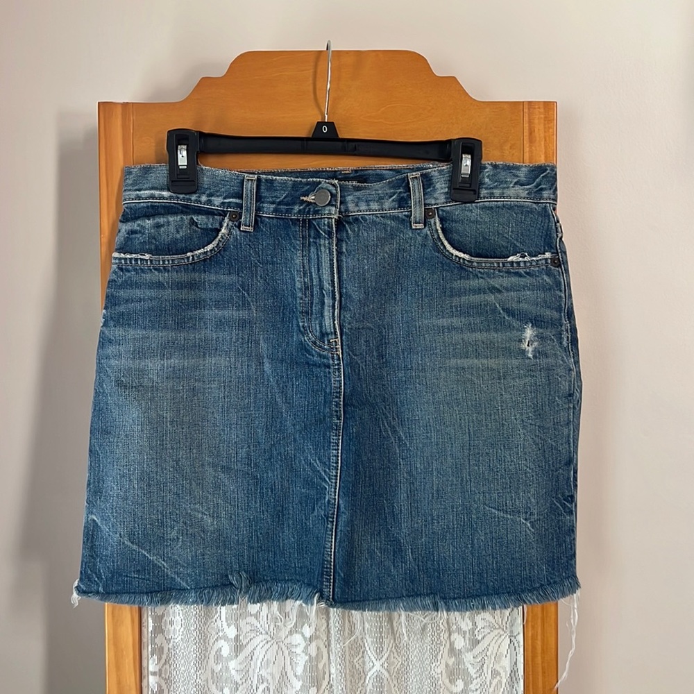 J.Crew Blue Denim Mini Skirt, Size 6